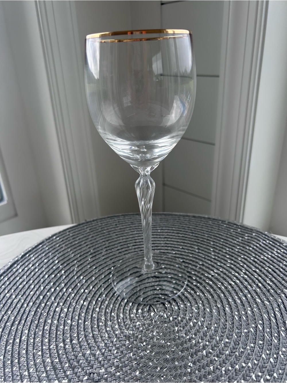 Lenox Crystal MONROE 8 1/2"Water Goblet Glass Excellent Condition
